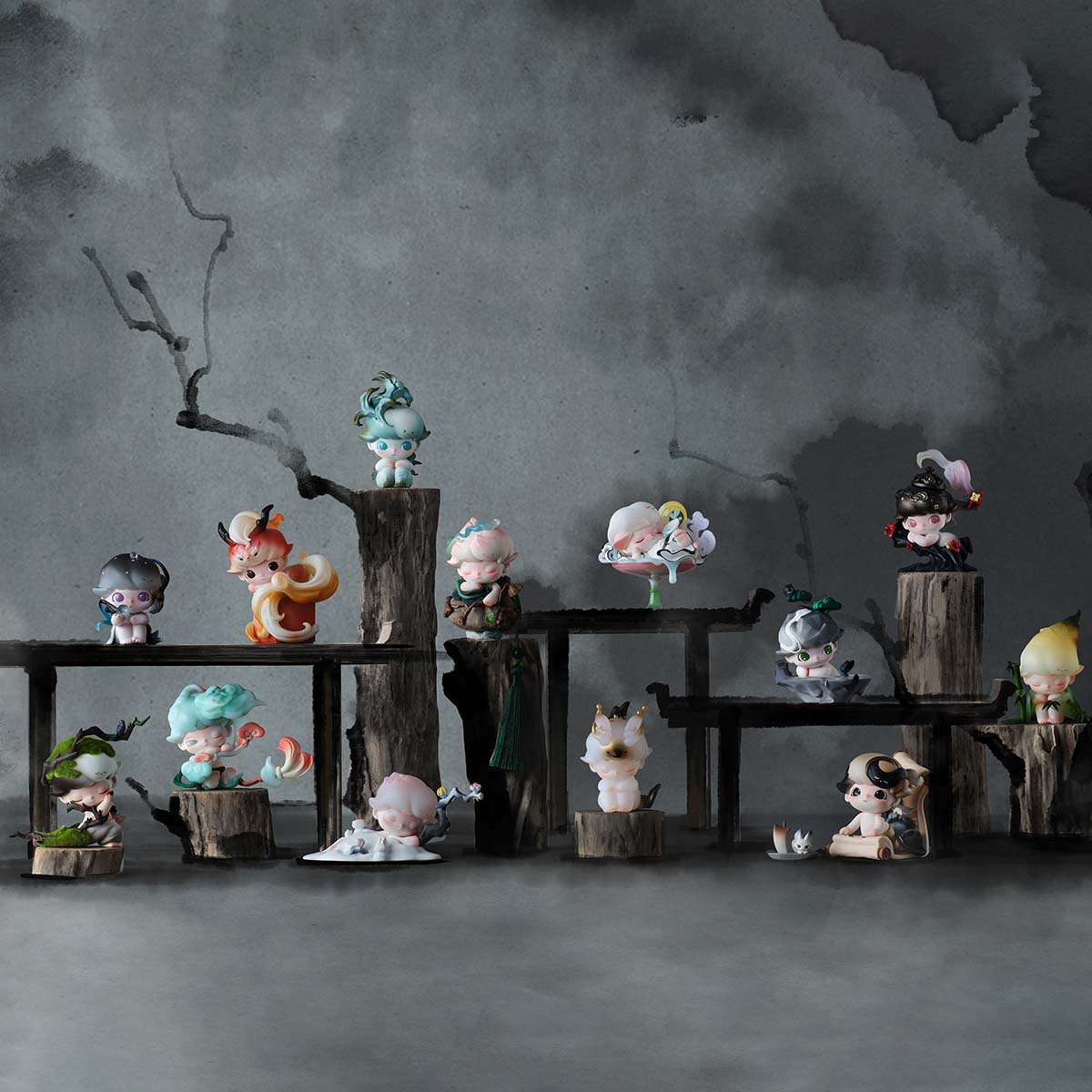 DIMOO Stories in the Cup Series Blind Box Figures