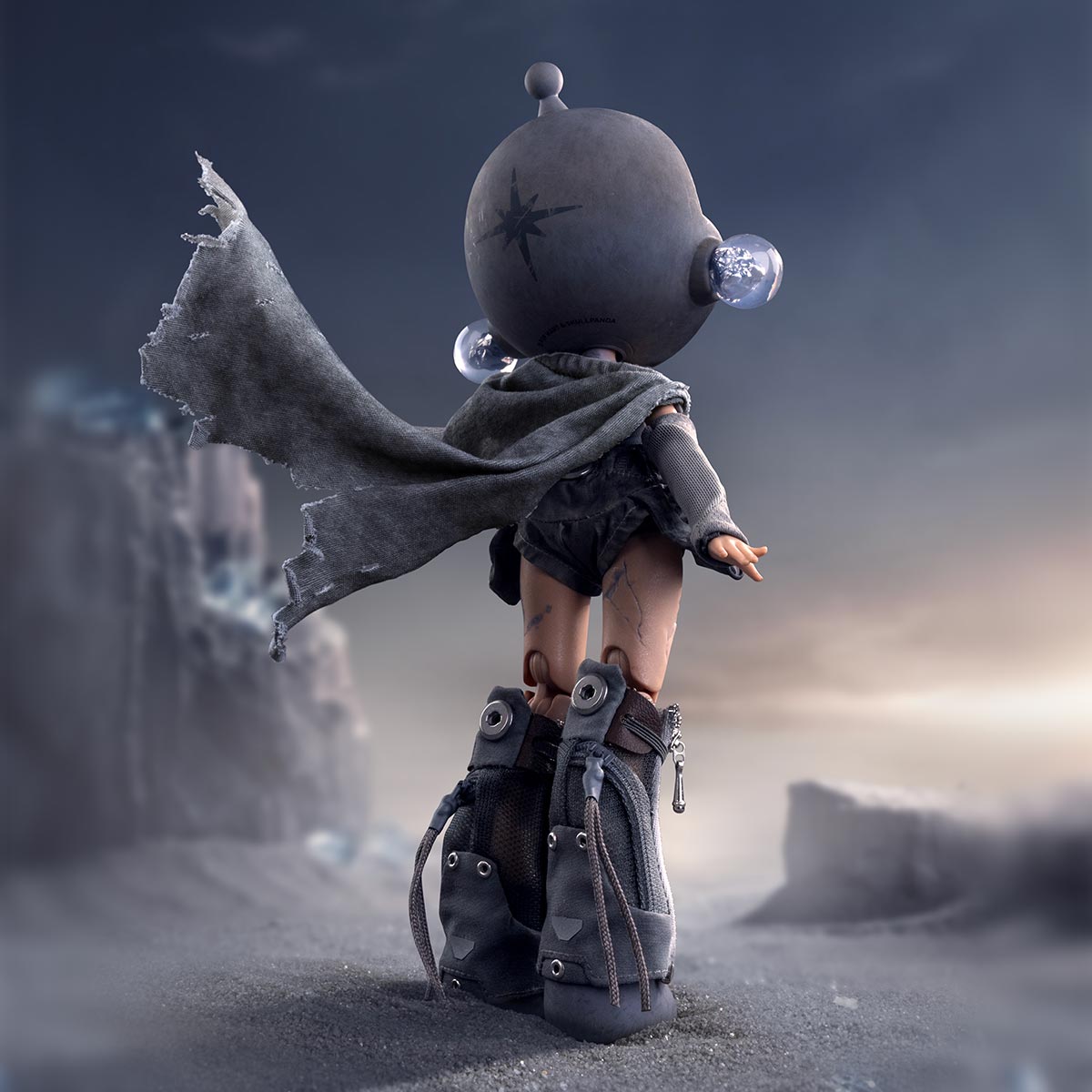 【Sale】SKULLPANDA × HAMCUS 1/6 Action BJD Figure