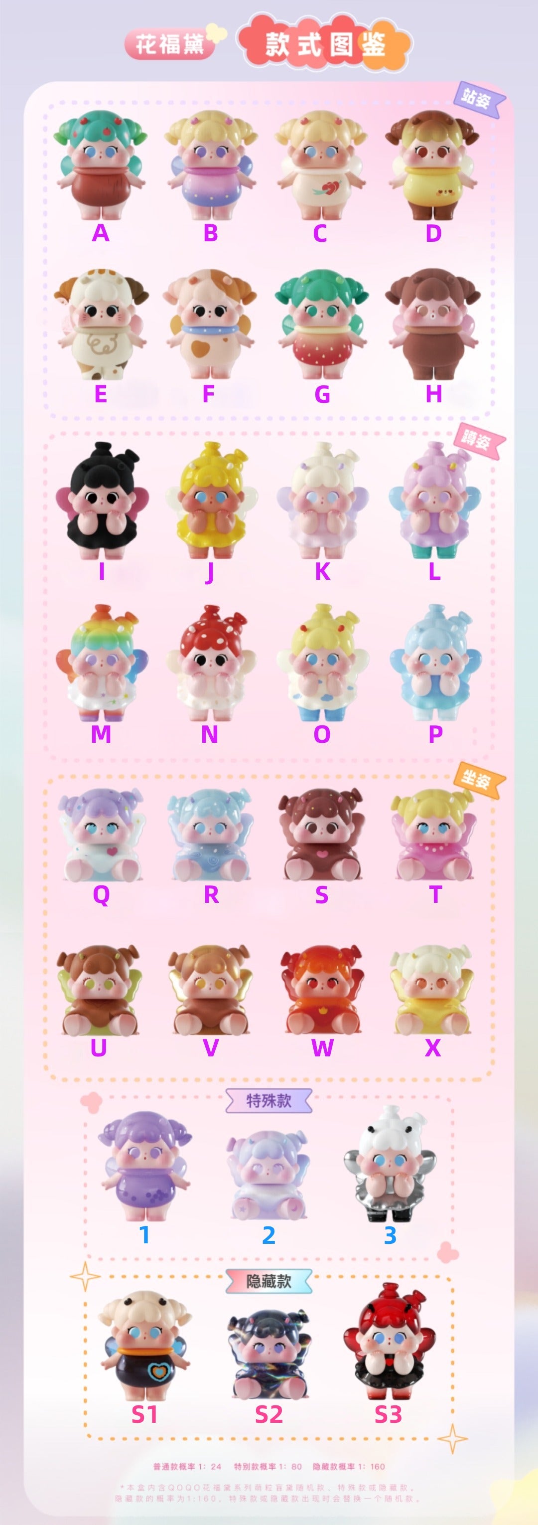 [Make-a-Wish] QOQO Little Butter Flies Series Beans Blind Bag【DIY LIVE】
