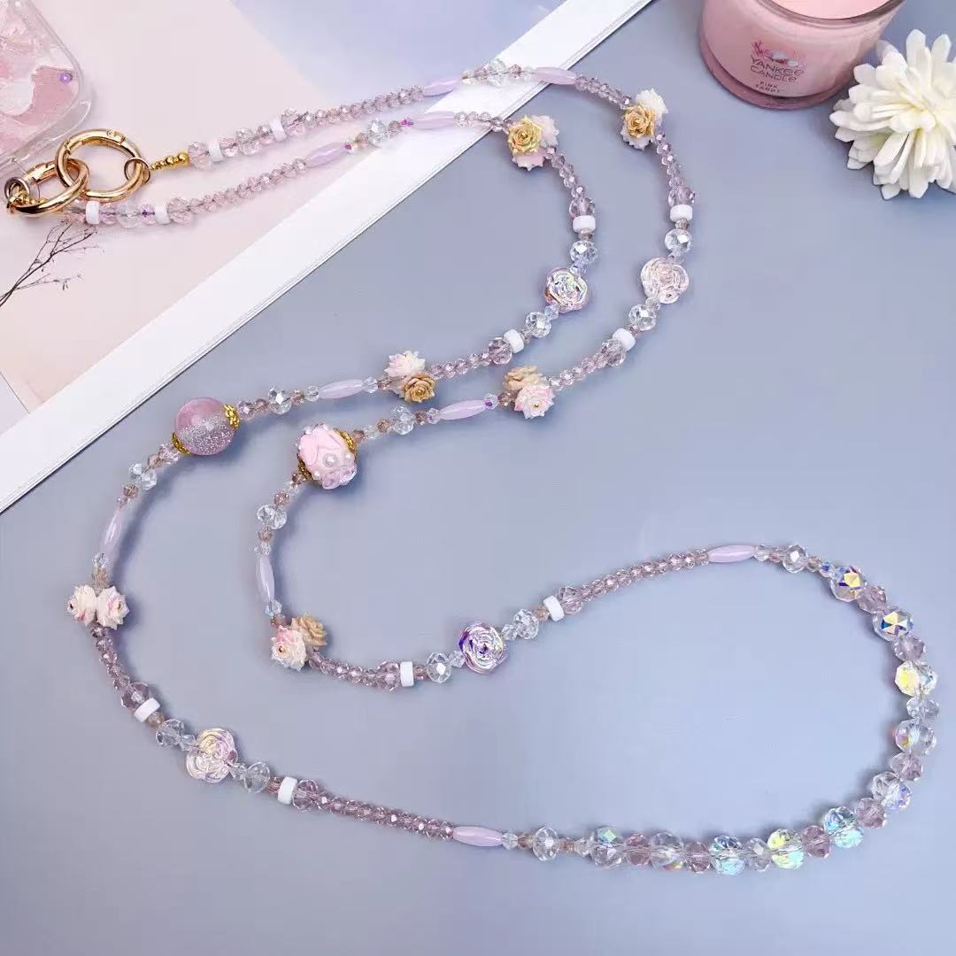 DIY010 Multi-purpose Crystal Crossbody Chain 120cm