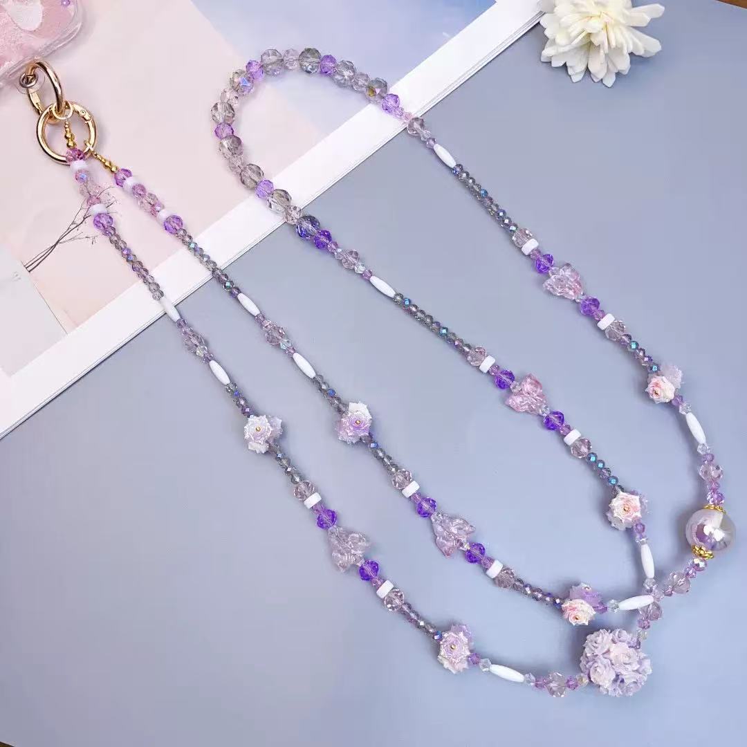 DIY010 Multi-purpose Crystal Crossbody Chain 120cm