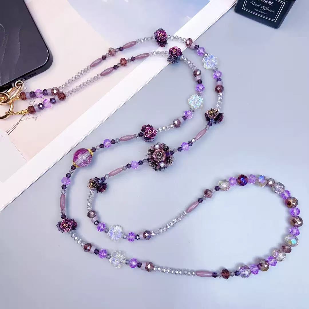 DIY010 Multi-purpose Crystal Crossbody Chain 120cm
