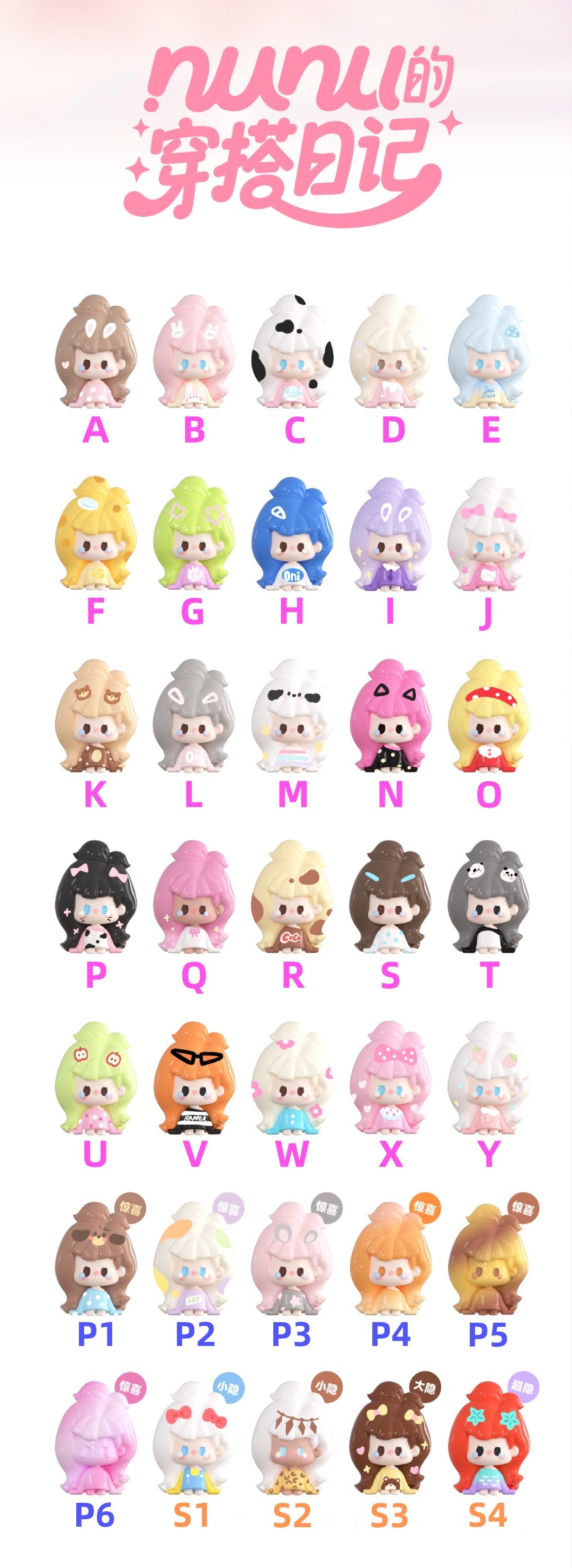 NuNu Outfit Of The Day Series Beans Blind Bag