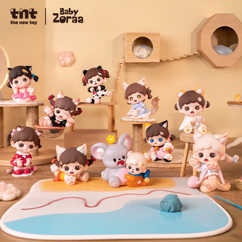 【TNTSpace】Baby Zoraa Meow Cat Face Mini Series Blind Box Figures