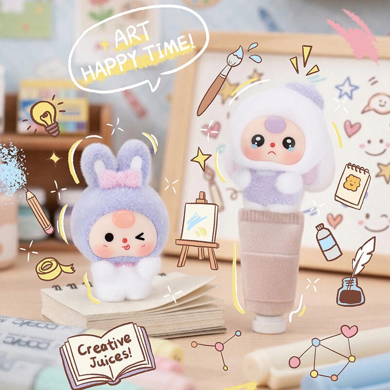 Baby Three Fluffy Bunny Town Series Bean Blind Box
