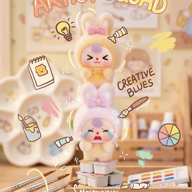Baby Three Fluffy Bunny Town Series Bean Blind Box