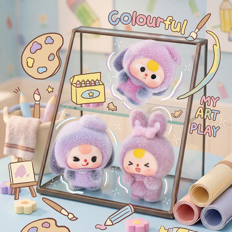 Baby Three Fluffy Bunny Town Series Bean Blind Box