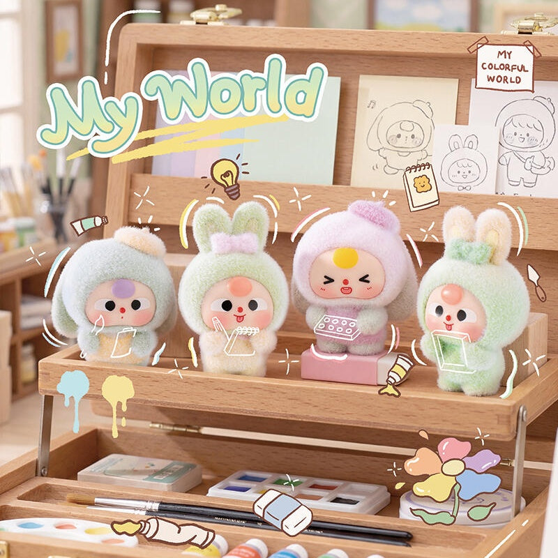 Baby Three Fluffy Bunny Town Series Bean Blind Box