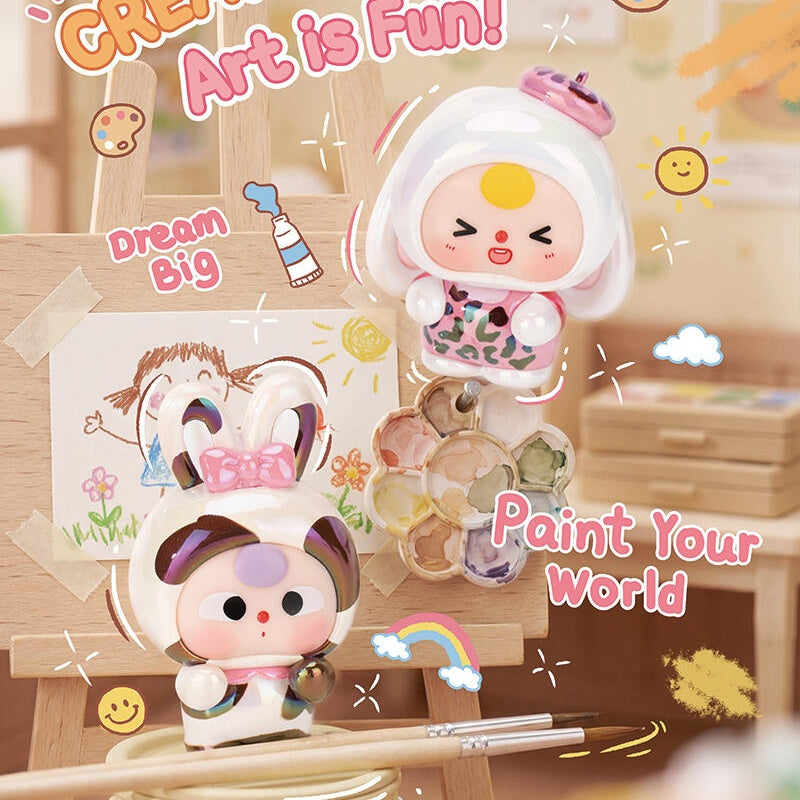 Baby Three Fluffy Bunny Town Series Bean Blind Box