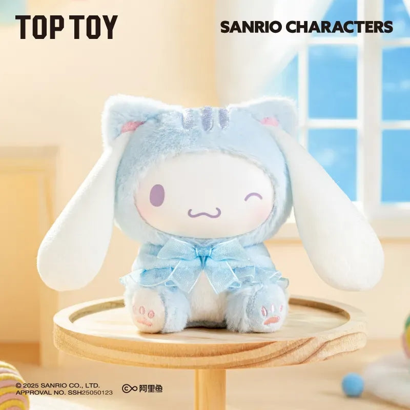 Sanrio Characters Play With Kittens Series Plush Pendant Blind Box