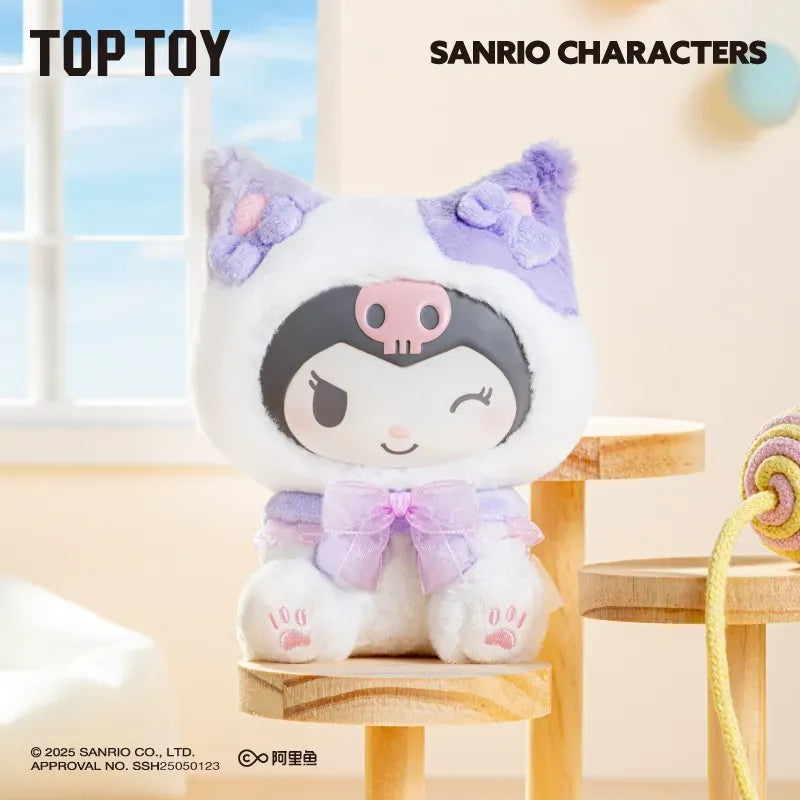 Sanrio Characters Play With Kittens Series Plush Pendant Blind Box
