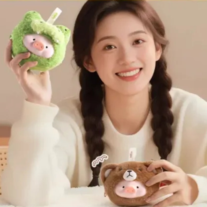LULU The Piggy Animal Party Plush Silicone Earphone Bag Blind Box
