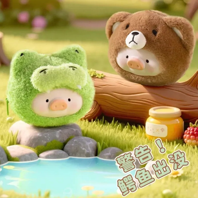 LULU The Piggy Animal Party Plush Silicone Earphone Bag Blind Box