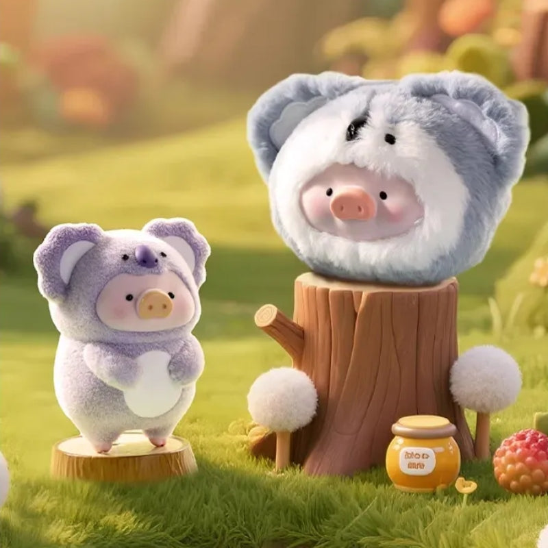 LULU The Piggy Animal Party Plush Silicone Earphone Bag Blind Box