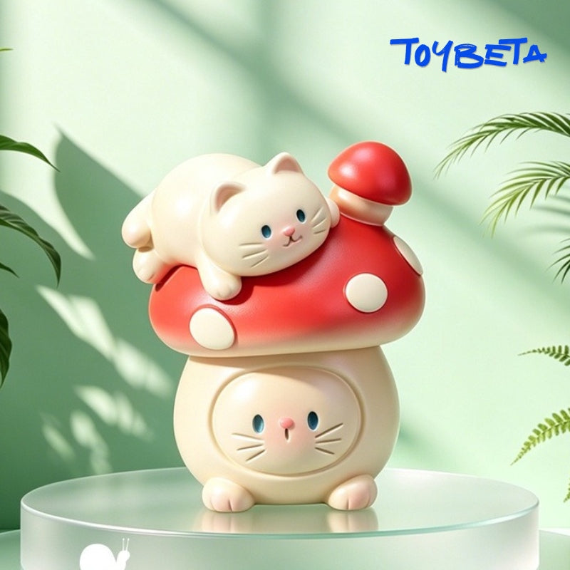 Mushroom Cat Emotional Forest Series Mini Figures Blind Box [Material: Resin]