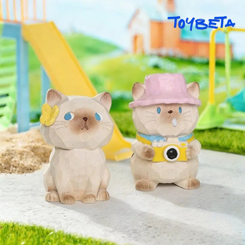 MaoMao Cat's Travel Diary Series Blind Box Mini Figures（2 PC）