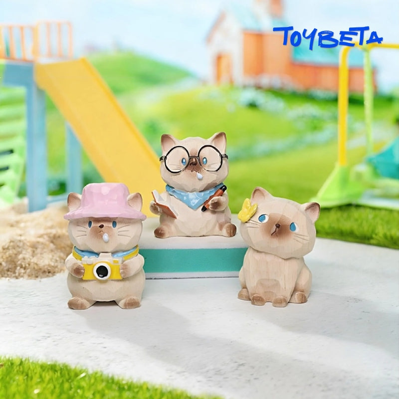 MaoMao Cat's Travel Diary Series Blind Box Mini Figures（2 PC）