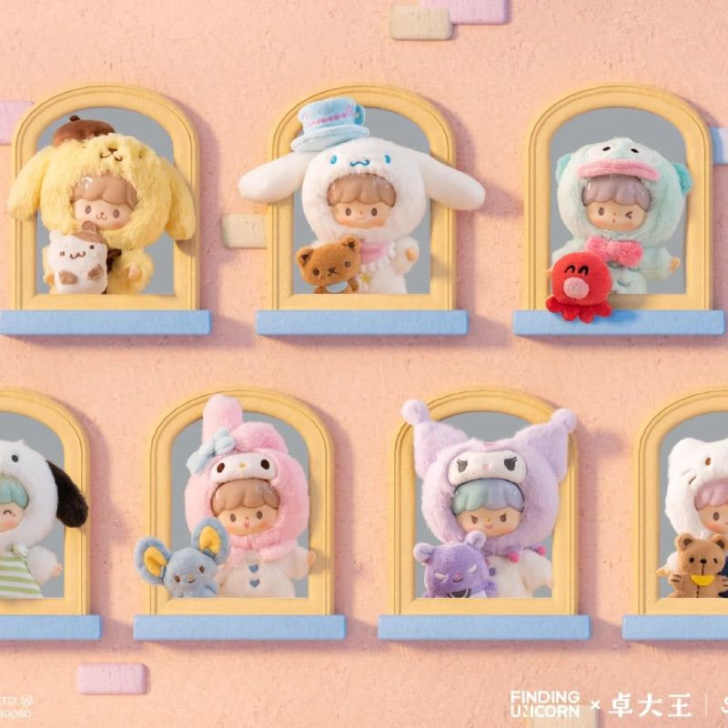 【F.UN&TB - PLUSH】zZoton x SANRIO CHARACTERS-Love-League Buddies Series Plush Blind Box