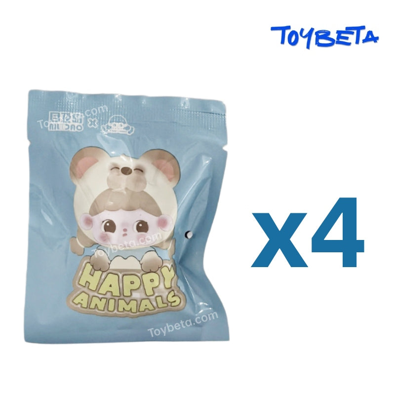 TangTang Happy Animals Series Beans Blind Box（4 PC）