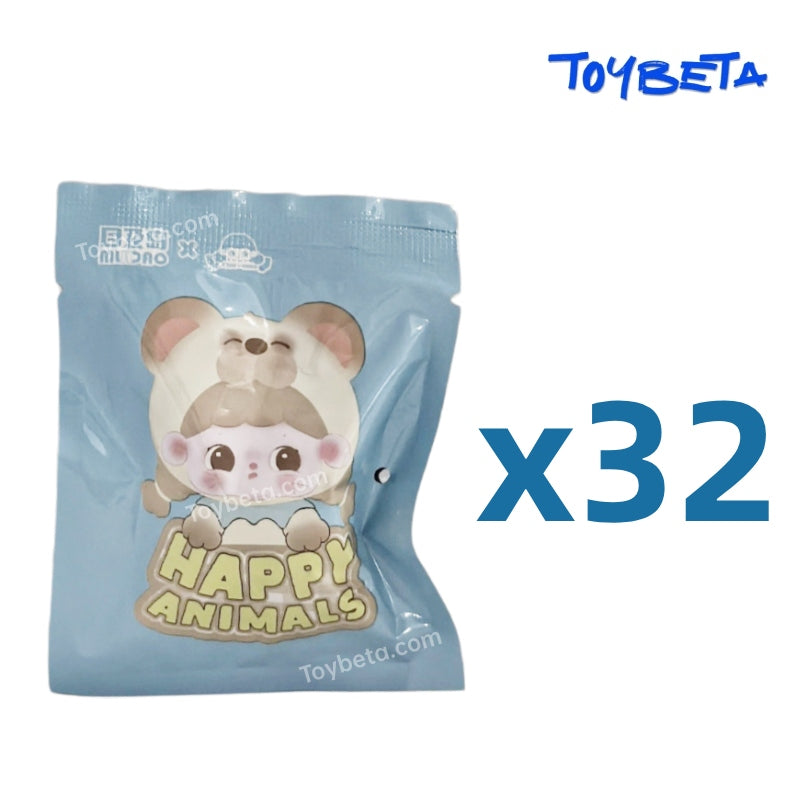 TangTang Happy Animals Series Beans Blind Box（4 PC）