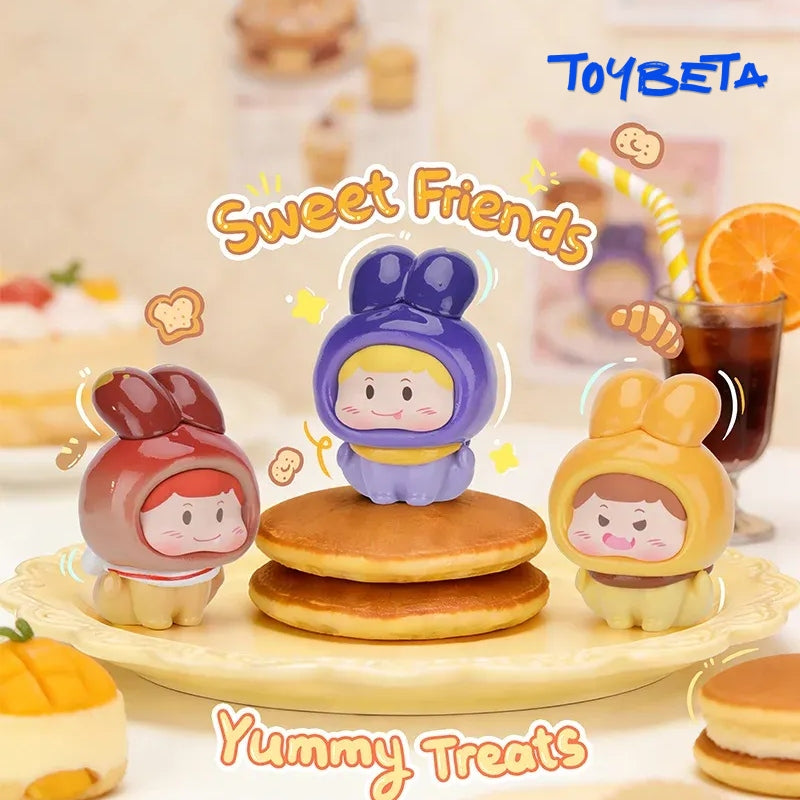 Pufufu-Bunny Jumping Rabbit Series Beans Mini Blind Box（4 PC）