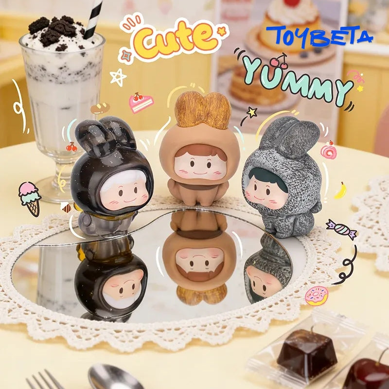 Pufufu-Bunny Jumping Rabbit Series Beans Mini Blind Box（4 PC）