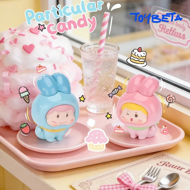 Pufufu-Bunny Jumping Rabbit Series Beans Mini Blind Box（4 PC）