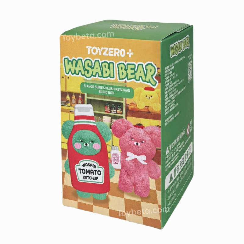 WASABI Bear Flavor Series Plush Keychain Blind Box