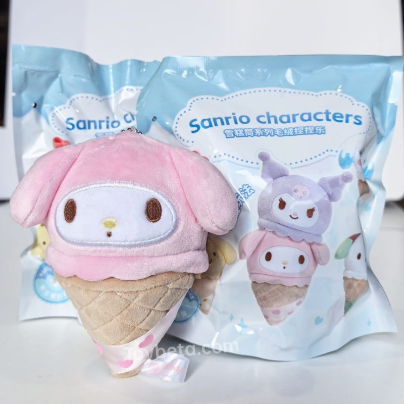 Sanrio Characters Ice Cream Cones Series Squishy Plush Blind Box