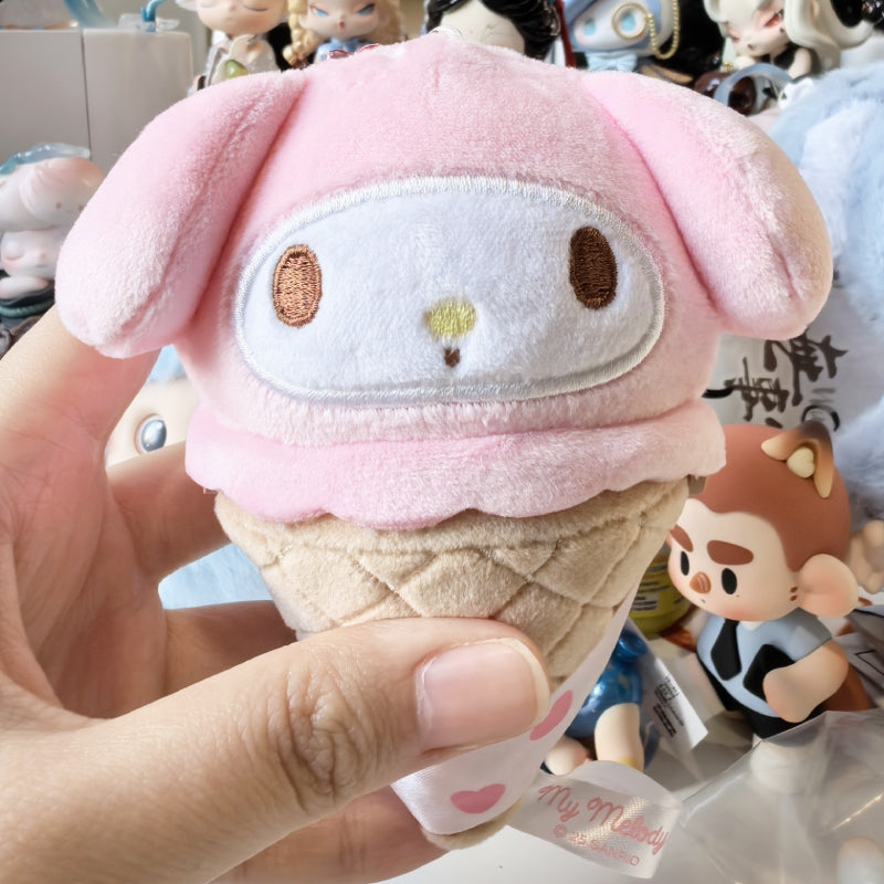 Sanrio Characters Ice Cream Cones Series Squishy Plush Blind Box
