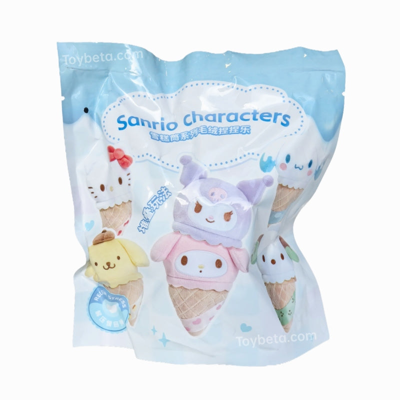 Sanrio Characters Ice Cream Cones Series Squishy Plush Blind Box