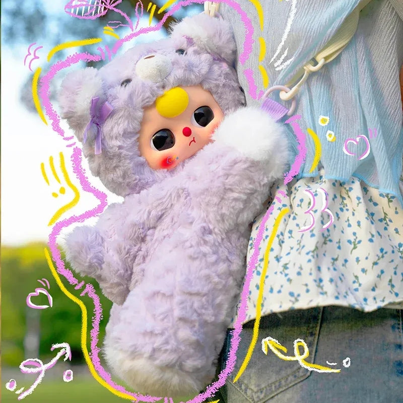【Sale】Baby Three-Hugging Baby Backpack Plush Blind Box